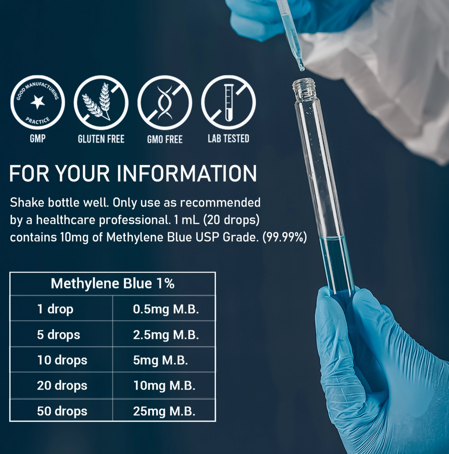 3 Methylene Blue 1% – 3 Bottles Pack (90ml Total)