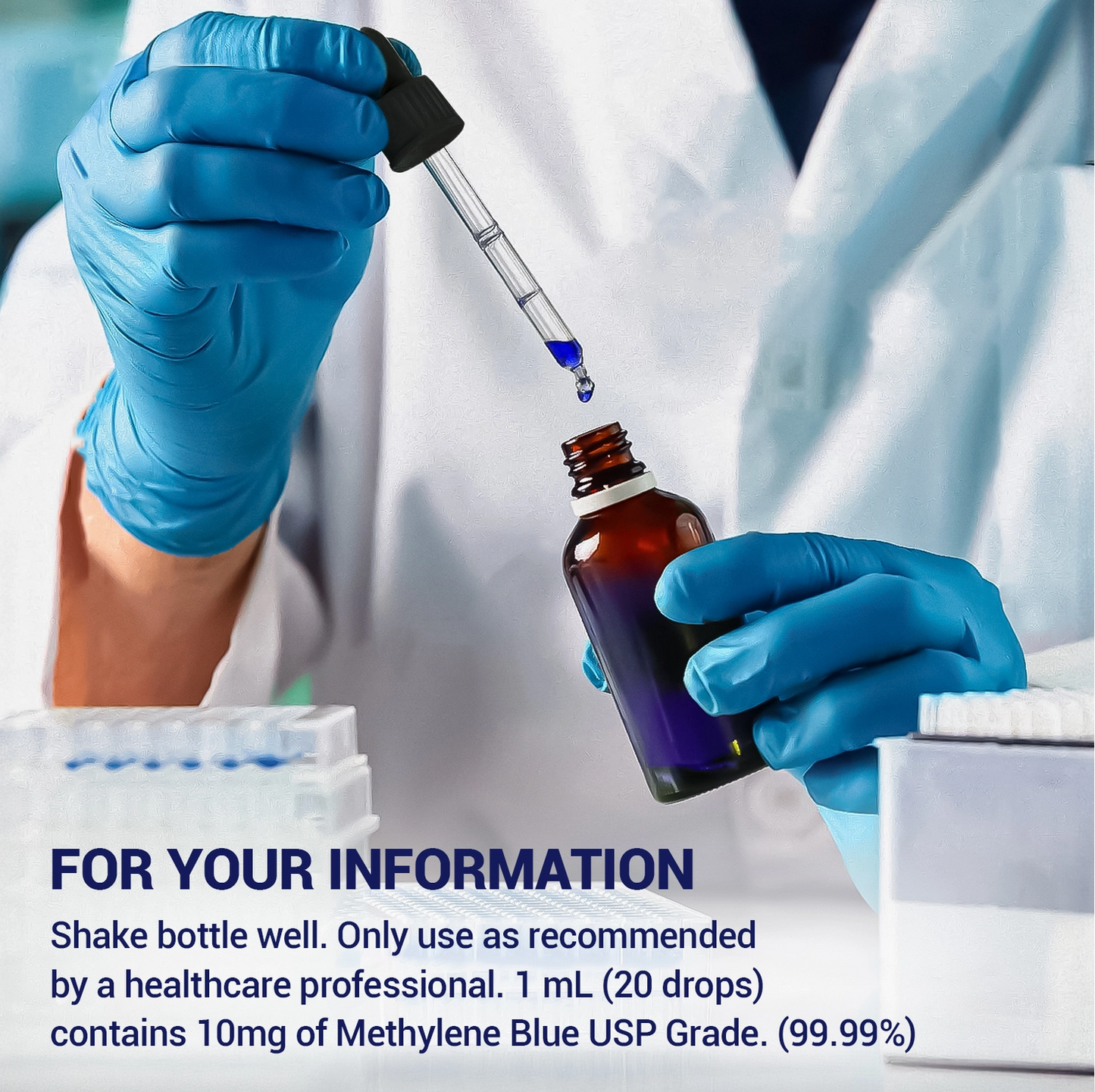 3 Methylene Blue 1% – 3 Bottles Pack (90ml Total)